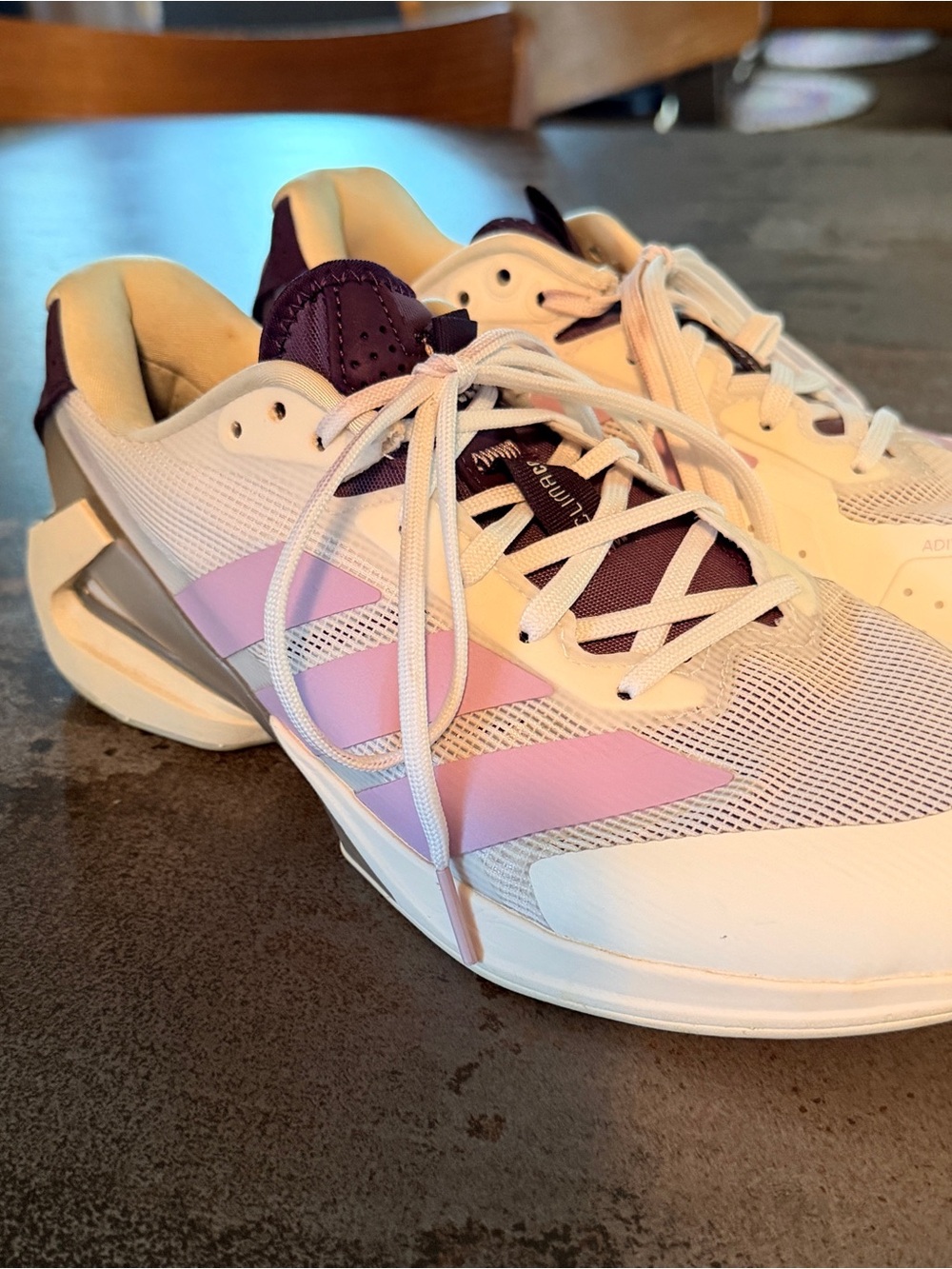 adidas Women's White & Lavender Athletic Sneakers